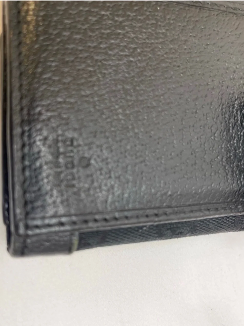 Gucci GG Monogram Continental Wallet with Gold Accents-EUC